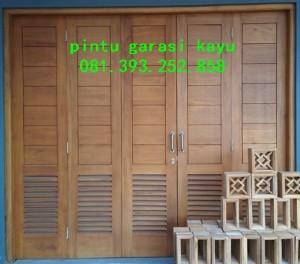 pintu kayu garasi minimalis keren