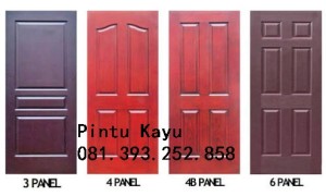 pintu kayu panel 1